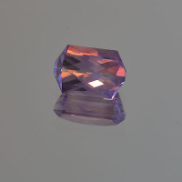 1.94 CTS Amethyst Rectangle CheckerBoard Cut Natural Loose Gemstone