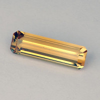 2.59 CTS Citrine Tourmaline Crystal Cut Natural Loose Gemstone