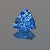 3.19 CTS Topaz Electric Blue Trillion Cut Loose Gemstone