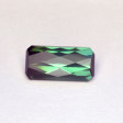 4.58 CTS Tourmaline Green Rectangle Checker Board Cut Natural Loose Gemstone